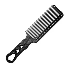 расческа с ручкой, y.s.park professional для стрижки под машинку 282 black soft carbon