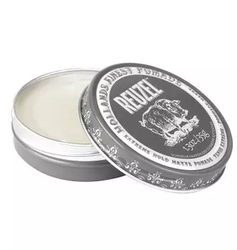 Reuzel Матовая помада экстрасильной фиксации 35 гр, Extreme Hold Matte Pomade серая банка