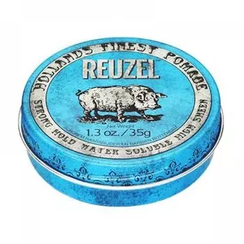 Reuzel Помада для укладки волос сильной фиксации на водной основе, синяя банка 35гр