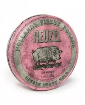 Reuzel Помада для укладки волос сильной фиксации, розовая банка 113гр