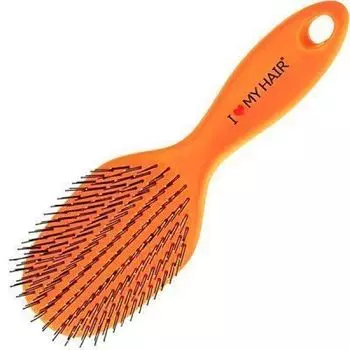 I Love my hair "Spider classic" Парикмахерская щетка оранжевая глянцевая L 0409-1502-09