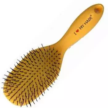 I Love my hair "Spider" Парикмахерская щетка желтая глянцевая L 0409-1502-06