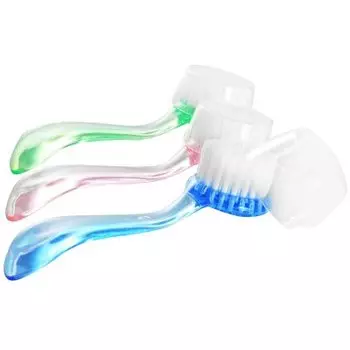 Planet Nails, Щеточка для ногтей круглая с длинной ручкой, мягкая