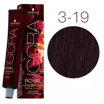 Schwarzkopf Igora Royal стойкая крем-краска для волос 3-19 Тёмный корич. сандрэ фиолетовый 60мл.