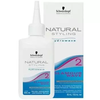 Schwarzkopf Natural Styling Glamour Kit 2 - Комплект для хим.завивки окрашенных волос180мл