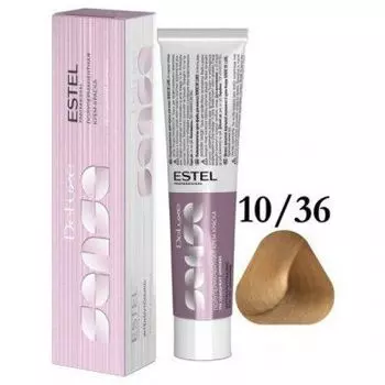Estel De Luxe Sense - Крем-краска 10\36 Светлый блондин золотисто-фиолетовый, 60 мл