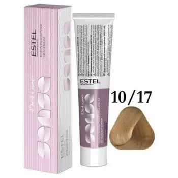 Estel De Luxe Sense - Крем-краска 10\17 Светлый блондин пепельно-коричневый, 60 мл