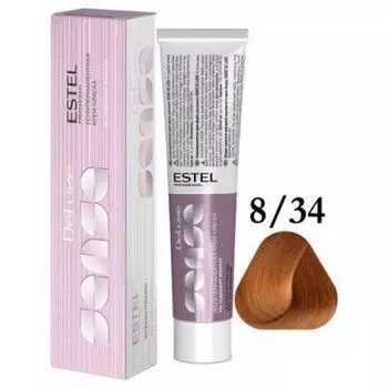 Estel De Luxe Sense - Крем-краска 8\34 Светло-русый золотисто-медный, 60 мл