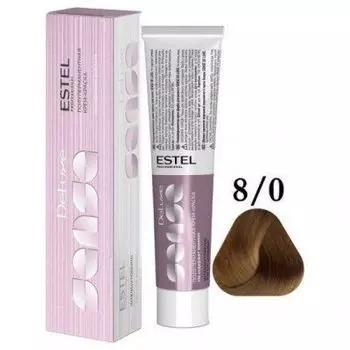 Estel De Luxe Sense - Крем-краска 8\0 Светло-русый, 60 мл