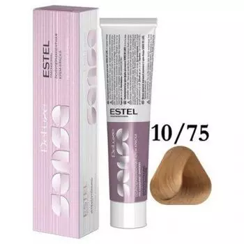 Estel De Luxe Sense - Крем-краска 10\75 Светлый блондин коричнево-красный, 60 мл