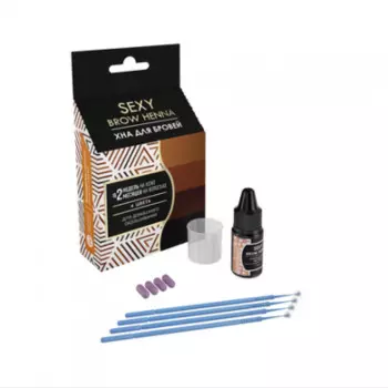 Innovator Cosmetics, Sexy Brow Henna, Набор для домашнего использования ХНА МИКС, 4 цвета