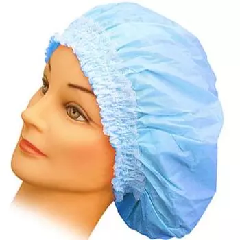 Шапка для душа,химии Пластиковая Голубая SIBEL 1\12