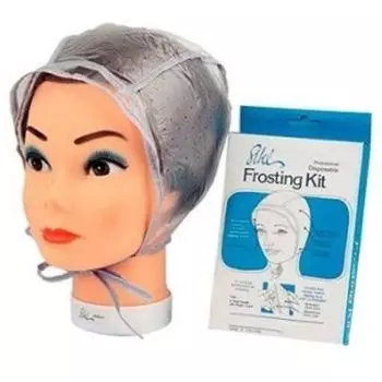 Шапочка для мелирования 5шт+1крючок В КОРОБКЕ SIBEL 1\10