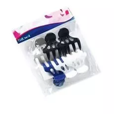 Sibel зажимы-крабы пластмассовые цветные 6шт