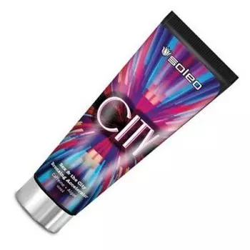 Soleo, City, Крем для загара, ускоритель загара с кофеином и бронзаторами, 200 мл