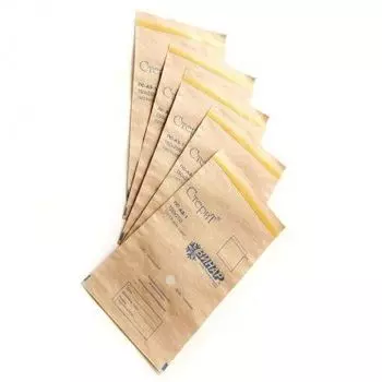 СтериТ, Крафт-пакеты для стерилизации, 100*200, Коричневые, 100 шт