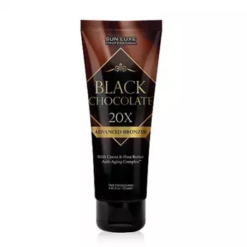 Sun Luxe, Black Chocolate, 20x, Крем для загара с маслом ши и какао, 125 мл