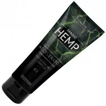 Sun Luxe, Magic Hemp, 4x, Крем для загара на основе 100% масла семян конопли, 125 мл
