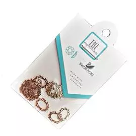 Tnl декоративный элемент"винтажная оправа" золото