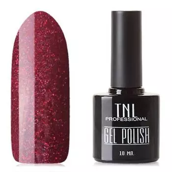 TNL, Гель-лак, №369, бордовый с блестками, 10 мл