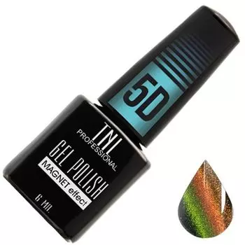 TNL, Magnet effect, Гель-лак кошачий глаз 5D, №01, песочно-оливковый, 6 мл