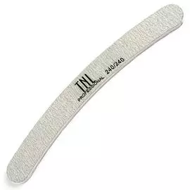 Tnl пилка для ногтей бумеранг серая 240/240
