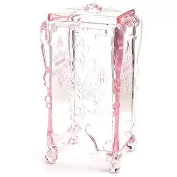 TNL, Пластиковый контейнер для безворсовых салфеток, прозрачно-розовый