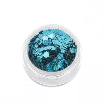 Tnl, шестигранники, кошачий глаз, бирюзовые, №1