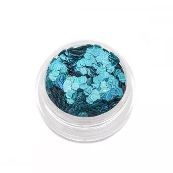 TNL, Шестигранники, кошачий глаз, Бирюзовые, №2