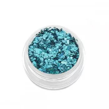 TNL, Шестигранники, кошачий глаз, Бирюзовые, №4