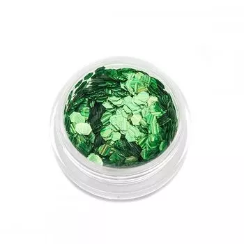 Tnl, шестигранники, кошачий глаз, зеленые, №2