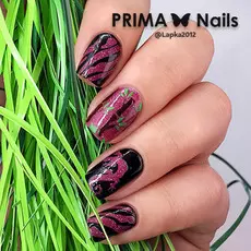 трафарет для дизайна ногтей primanails, джунгли