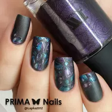 трафарет для дизайна ногтей primanails, камни