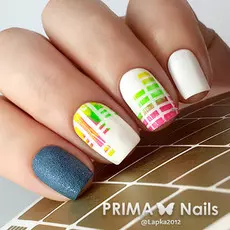 трафарет для дизайна ногтей primanails, музыка