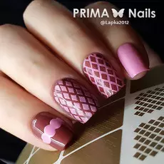 трафарет для дизайна ногтей primanails, сеточка