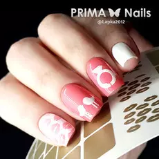 трафарет для дизайна ногтей primanails, стрела амура