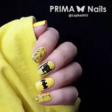 трафарет для дизайна ногтей primanails, супергерои