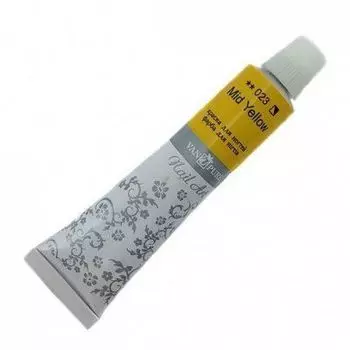 Van Pure, Краска для художественной росписи ногтей, 023, Желтая средняя, 12 мл