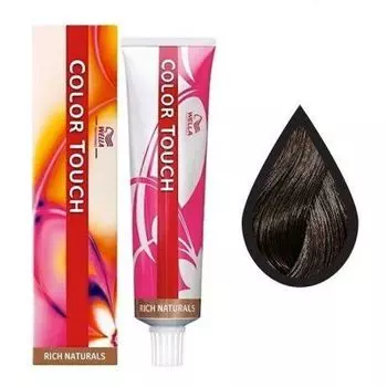 Wella Color Touch Pure Naturals - Краска для волос 4/0 (средне-коричневый) 60 мл
