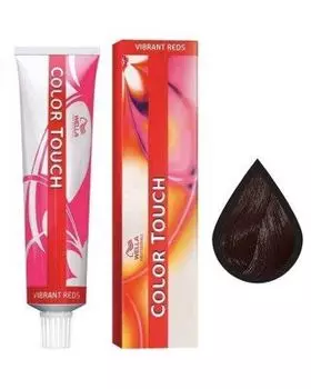 Wella Color Touch Vibrant Reds - Краска для волос 4/57 (Темный агат) 60 мл
