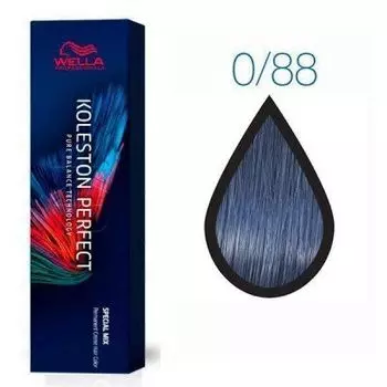 Wella KOLESTON PERFECT 0/88 синий интенсивный 60мл (Стойкая крем-краска)