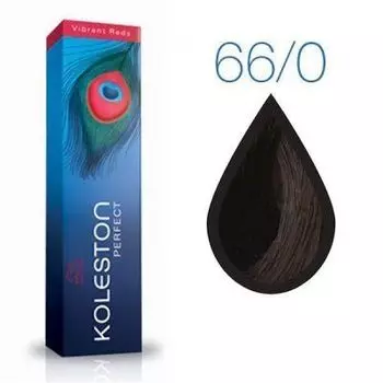 Wella KOLESTON PERFECT 66/0 темный блонд интенсивный натуральный 60мл (Стойкая крем-краска)