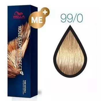 Wella KOLESTON PERFECT 99/0 очень светлый блонд интенсивный натуральный 60мл (Стойкая крем-краска)