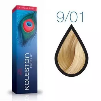 Wella KOLESTON PERFECT 9/01 орех пекан 60мл (Стойкая крем-краска)