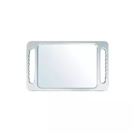 зеркало заднего вида в пластиковой оправе, прямоугольное hairway. 290х225мм, серебро 13018-32
