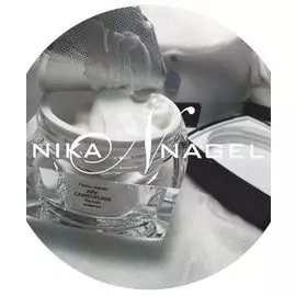 желе камуфляж белый жемчуг nika nagel 15г