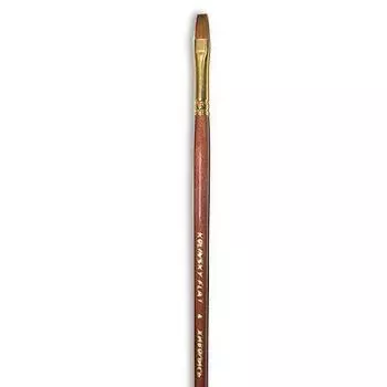 Живопись, Кисть художественная, колонок круглая, длинная ручка, №6