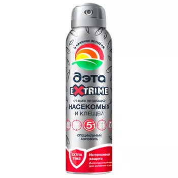 аэрозоль ДЭТА Extrime от всех видов летающих насекомых и клещей 150мл