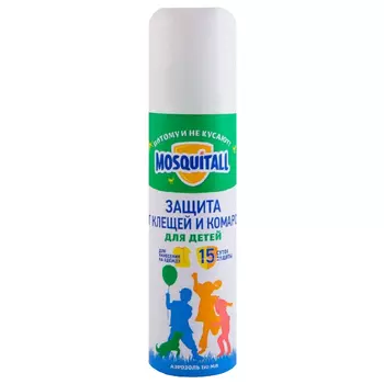 аэрозоль MOSQUITALL Нежная защита для детей от клещей 150мл