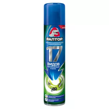 аэрозоль от насекомых РАПТОР 275 мл универс. 17 видов насекомых
